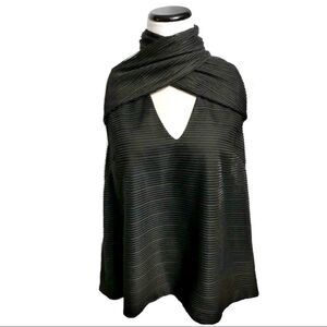 Bless’ed Are the Meek Black Sleeveless Top Sz 10